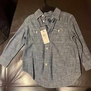 NBWWT Ralph Lauren boys long sleeve denim shirt 3T